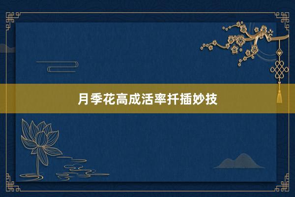 月季花高成活率扦插妙技
